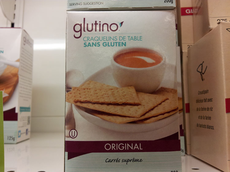 Craquelins de table Glutino